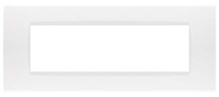 Placca soft-touch art-t1 7p 8007st-1 bianco