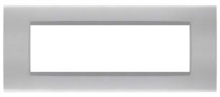 Placca soft-touch art-t1 7p 8007st-3 silver