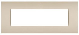 Placca soft-touch art-t1 7p 8007st-5 champagne