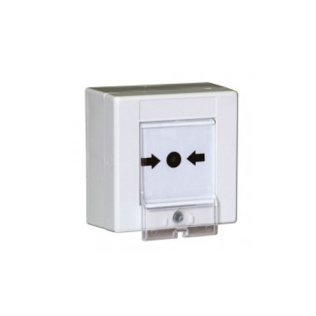Pulsante a rottura vetro ip54 bianco