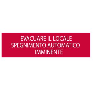 Dicitura serie 50xx evacuare il locale