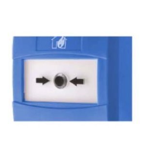 Pulsante incendio convenz. ip42 blu