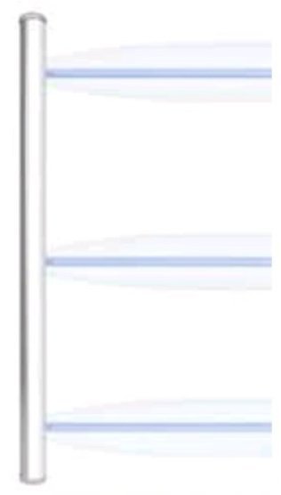 Micro-ray colonna 3m - portata 100m