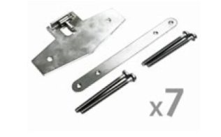 Kit 7 pz. staffa inox opzionale per ancoraggio ext