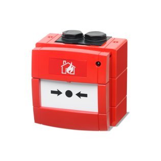 Pulsante con isolatore indirizzato da esterno