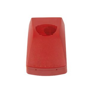 Avvisatore acustico indirizz.a parete rosso