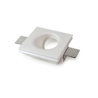 Faretto in gesso inclinato tondo 230v