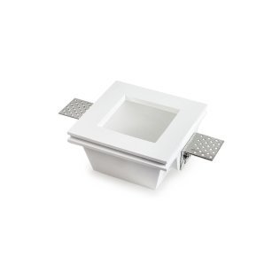 Faretto gesso incasso c.vetro 230v 60mm