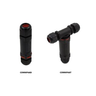 Conn. di giunzione ip68 a t 3 vie
