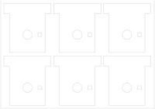 Fogli di etichette adesive bianche (senza testo) p