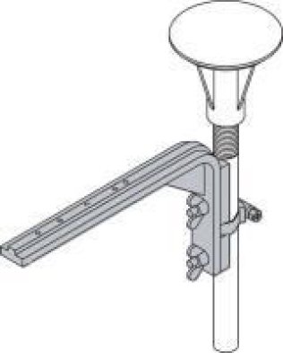 Staffa per il fissaggio dei rivelatori in paviment