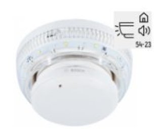 Dispositivo ottico acustico colore bianco e flash