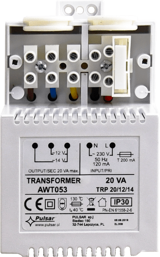 Trasformatore trp 20va/12v/14v