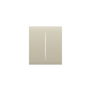 Centerbutton (2-gang) [55] asp ivory centerbutton