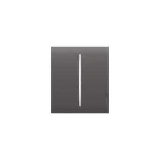 Centerbutton (2-gang) [55] asp grey centerbutton