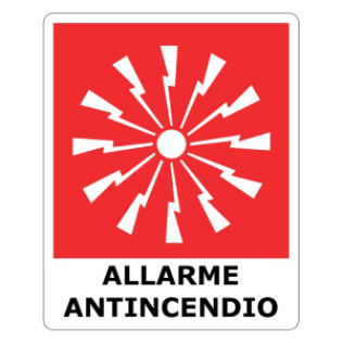 Pannello in plexiglass allarme incendio per sirene