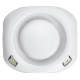 Sirena bianca con led bianchi ip65