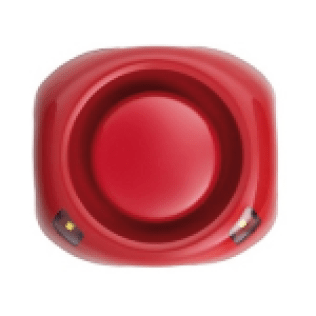 Sirena rossa con led bianchi ip65