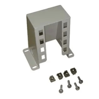 Staffa a pavimento per fermi elettromagnetici.