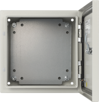 Contenitore metallo ip66 con piast 250 × 250 × 1