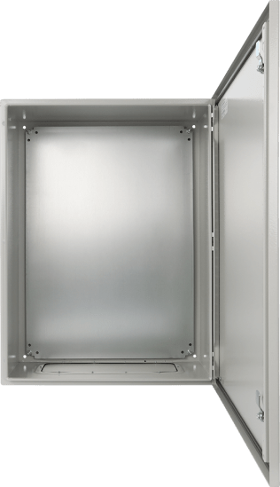 Contenitore metallo ip66 con piast 600 × 800 × 3