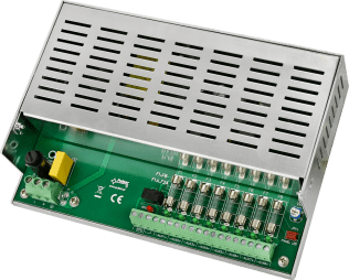 Alimentatore 12vcc 4 uscite x 1a con fusibile