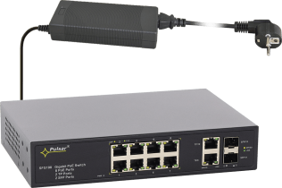 Switch poe sfg108 a 12 porte per 8 telecamere ip