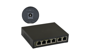 Switch poe a 6 porte per 4 telecamere ip s.alim.