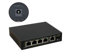 Switch poe a 6 porte per 4 telecamere ip s.alim.