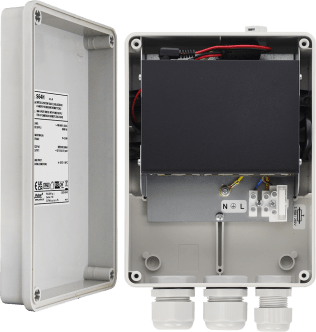 Switch a 6 porte con alim per 4 tc ip ermetico