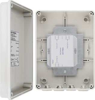 Extender poe 1 in 2 out. passivo 20w in box ext