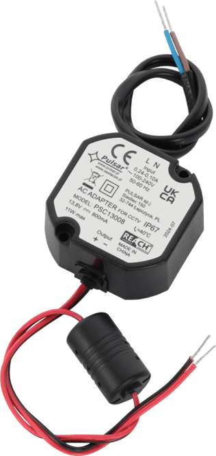 Alim.re ottagonale ip67 13,8vcc 0,8a 50x25x48mm