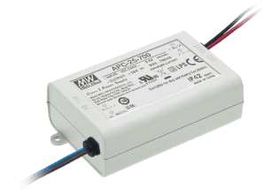 Alimentatore per led apc 25-70v/25w/350ma