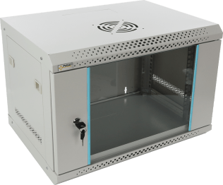 Rack 6u assemblato 540x368x400 - parete - nero