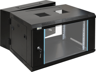 Rack 6u doppia sezione assemblato 600x368x600