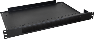 Passacavo a spazzola con ripiano - rack 1u