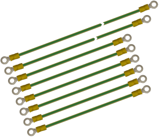 Set di cavi di messa a terra per rack19 armadi pe