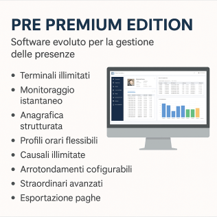 Software di gestione presenze avanz. vers.premium