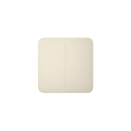 Solobutton (2-gang) [55] asp ivory tasto per lig
