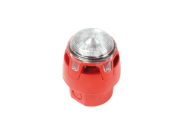 Sirena convenzionale rossa con lampeggiante a led