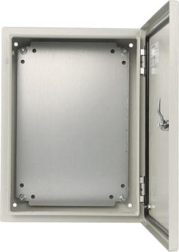 Contenitore metallo ip66 con piast 300 × 400 × 1