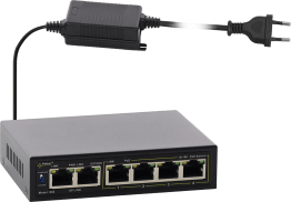Switch poe a 6 porte s64-40w per 4 telecamere ip