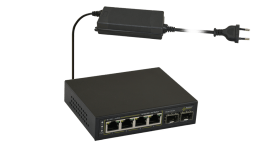 Switch poe sfg64 a 6 porte per 4 telecamere ip