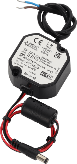 Alim.re ottagonale ip67 12vcc 1,0a 50x25x48mm