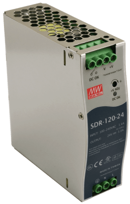 Alimentatore din sdr 24v/120w/5a