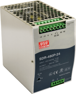 Alimentatore din sdr 24v/480w/20a