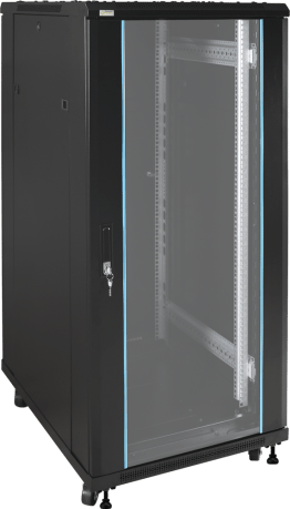 Rack 27u assemblato 600×1388×800 - pavimento