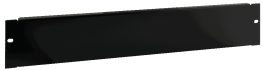Pannello frontale 2u - nero