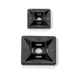 Basette adesive nere 19 x 19