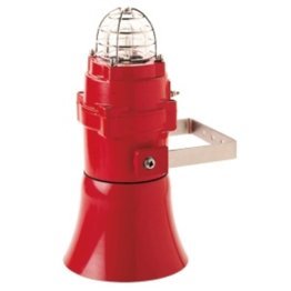 Avvisatore ottico acustico antideflagrante lente c